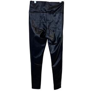 Black Vegan Leather Skinny Leggings Small